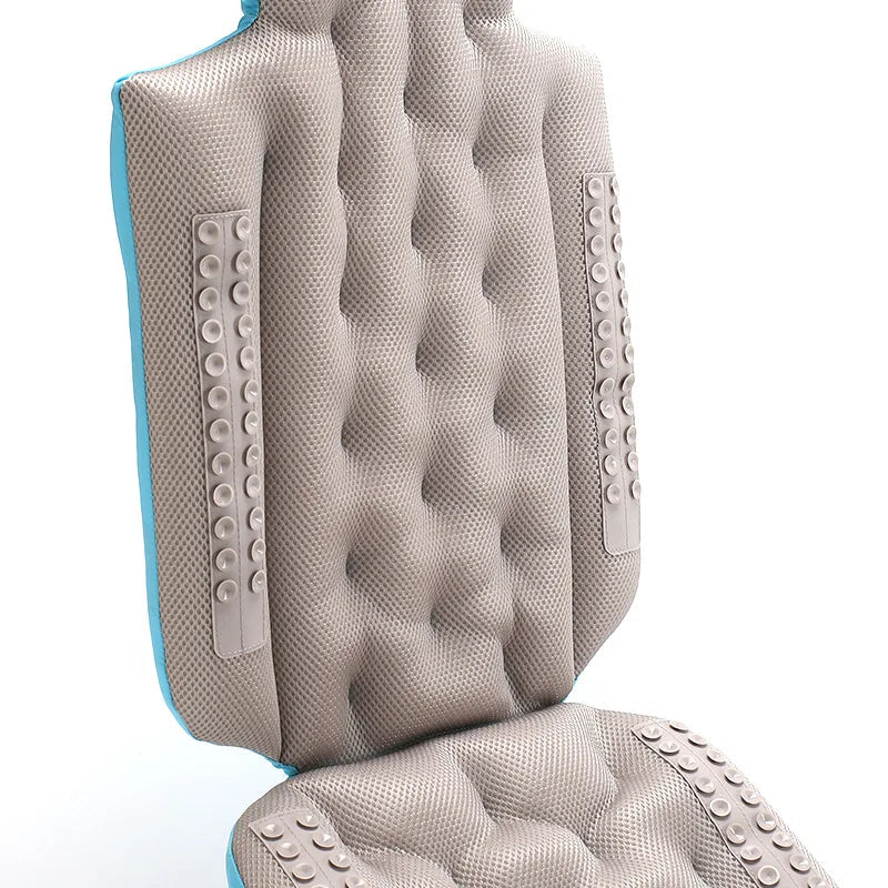 160 Suction Cups Bath Mat for Head and Neck Support with Laundry Bag Dark Gray51"x16"Bath Cushion Bathtub Pillow - Mobility Buy