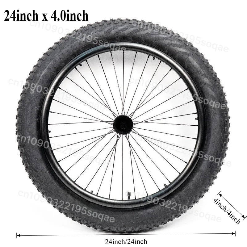 24 Inch Fat Tire Wheelchair Wheel Beach Wide Tire Snow Wheel Spare Parts - Mobility Buy