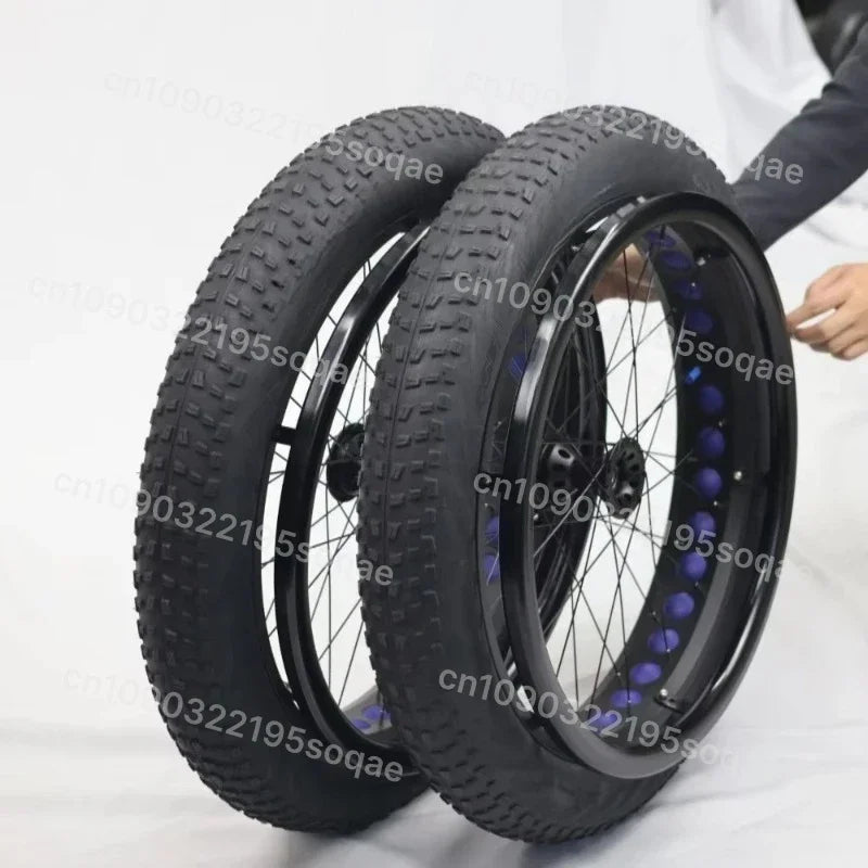 24 Inch Fat Tire Wheelchair Wheel Beach Wide Tire Snow Wheel Spare Parts - Mobility Buy