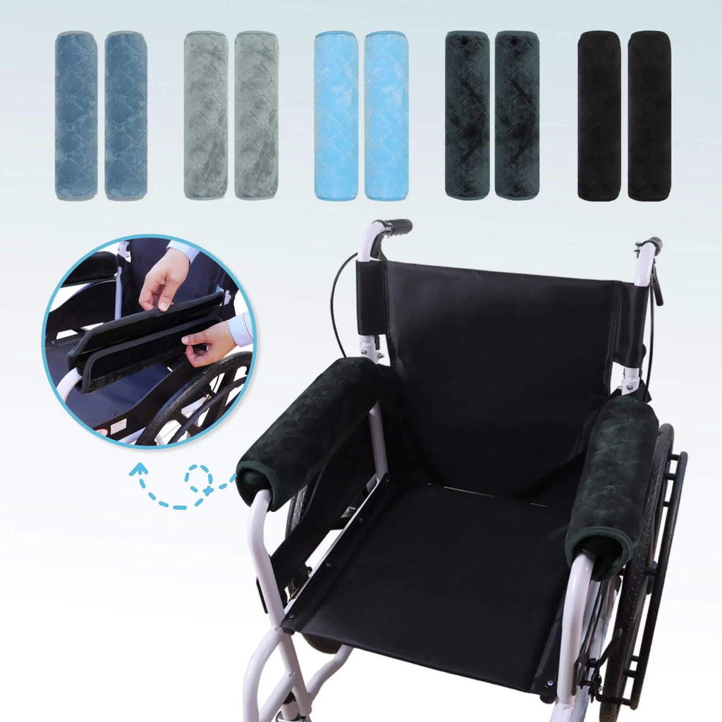Wheelchair Armrest Pads - Soft, Comfortable, Machine Washable - MobilityBuy.com 