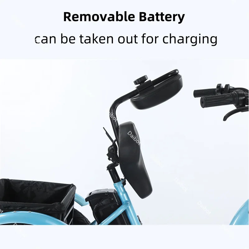 3 Wheel Electric Folding Bicycle Folding Bike Battery - Mobility Buy
