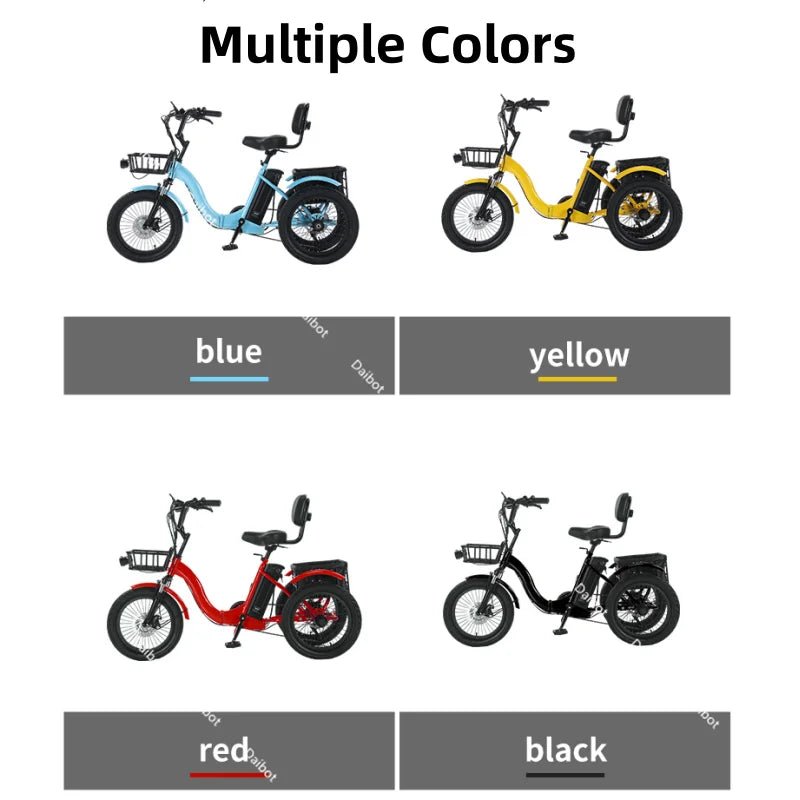 3 Wheel Electric Folding Bicycle Folding Bike Battery - Mobility Buy