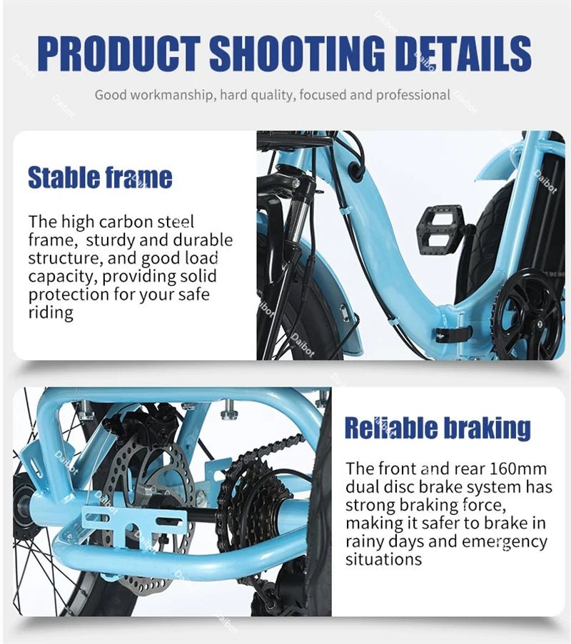 3 Wheel Electric Folding Bicycle Folding Bike Battery - MobilityBuy.com 
