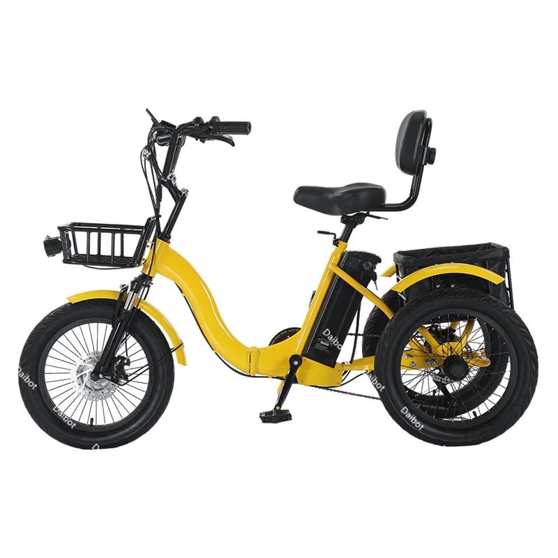 3 Wheel Electric Folding Bicycle Folding Bike Battery - MobilityBuy.com 