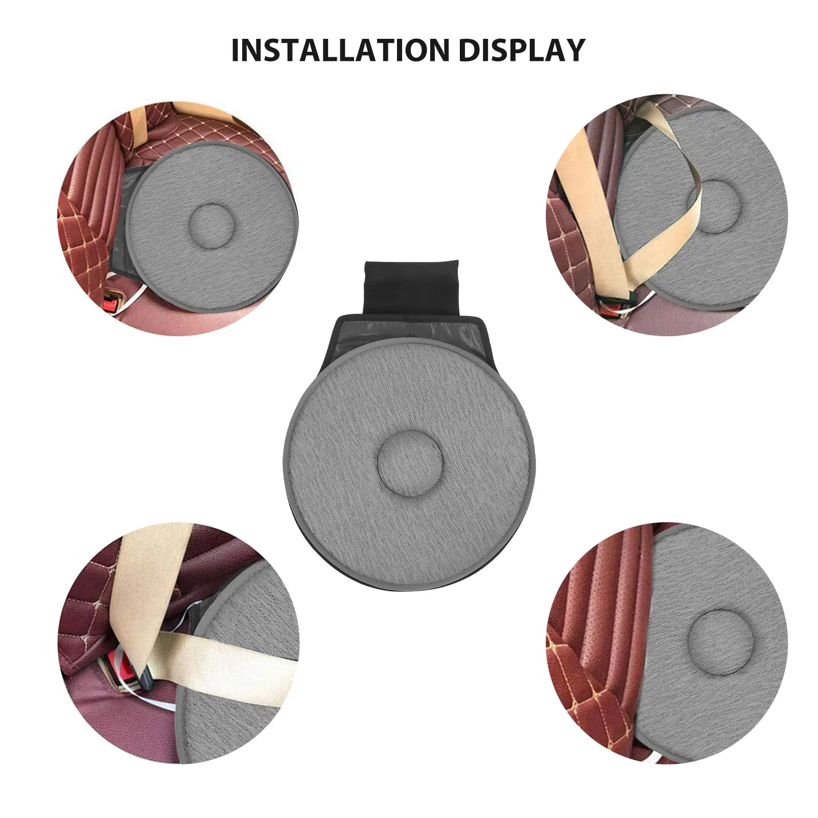 360 Degree Rotation Car Seat Cushion Soft Breathable For Elderly Pregnant Women - Mobility Buy