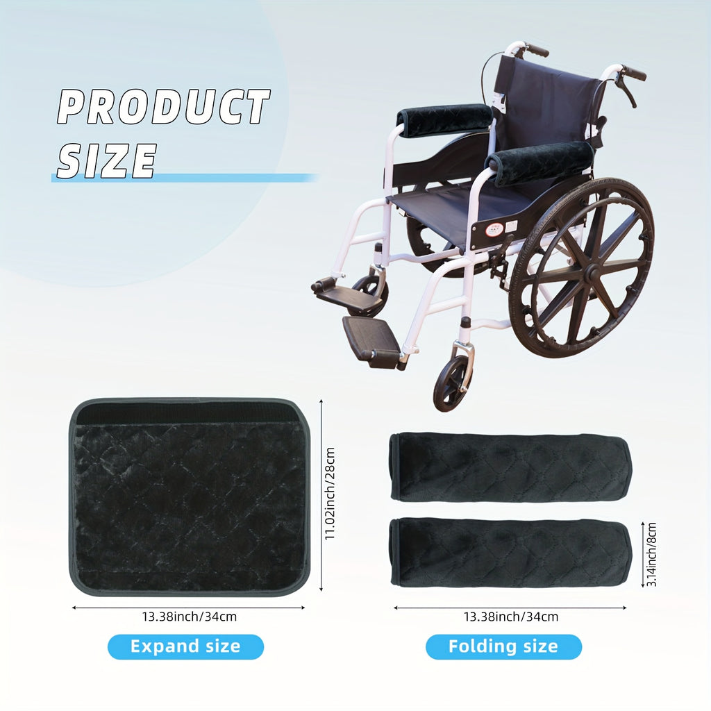 Wheelchair Armrest Pads - Soft, Comfortable, Machine Washable - MobilityBuy.com 