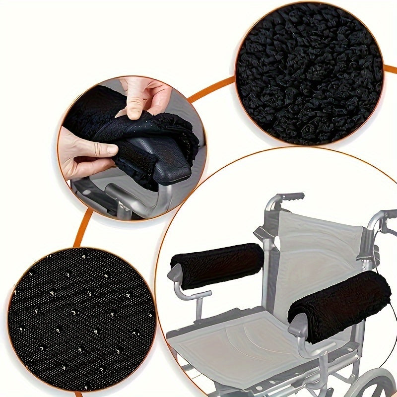 2-Pack Soft Wheelchair Armrest Covers Protective Pads wheelchair & Comfort - MobilityBuy.com