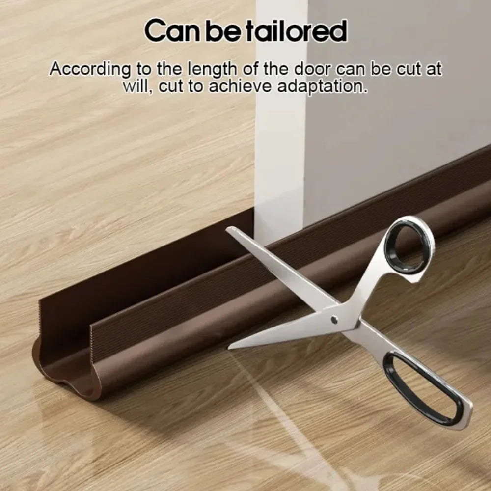 93cm PVC Door Bottom Seal Strip Adjustable Soundproof Weatherstrip Draft Stopper - Mobility Buy