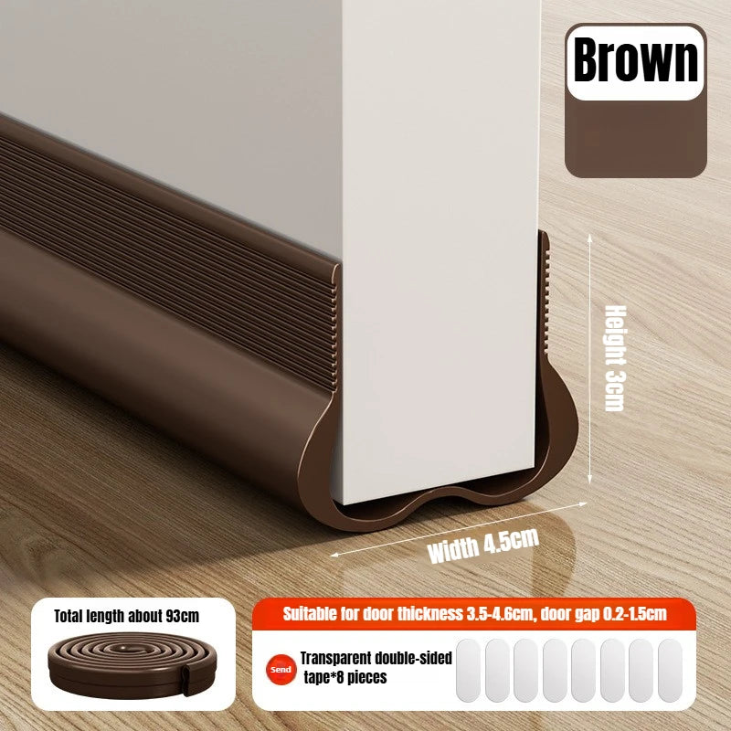 93cm PVC Door Bottom Seal Strip Adjustable Soundproof Weatherstrip Draft Stopper - Mobility Buy