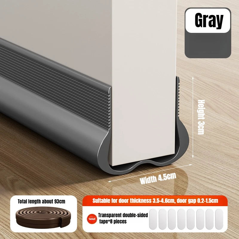 93cm PVC Door Bottom Seal Strip Adjustable Soundproof Weatherstrip Draft Stopper - Mobility Buy