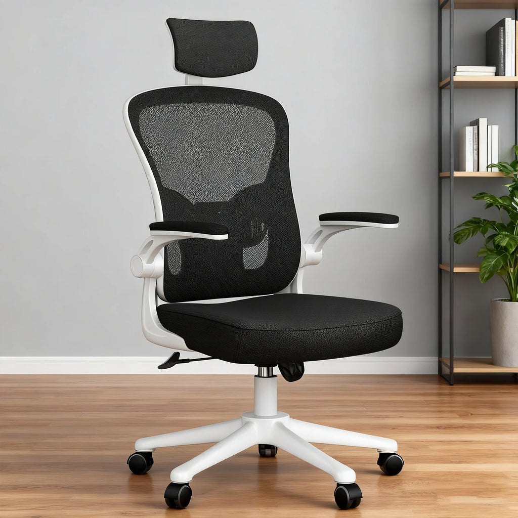 Ergonomic Office Chair High Back Armrest With Adjustable Headrest Lumbar Support - MobilityBuy.com 