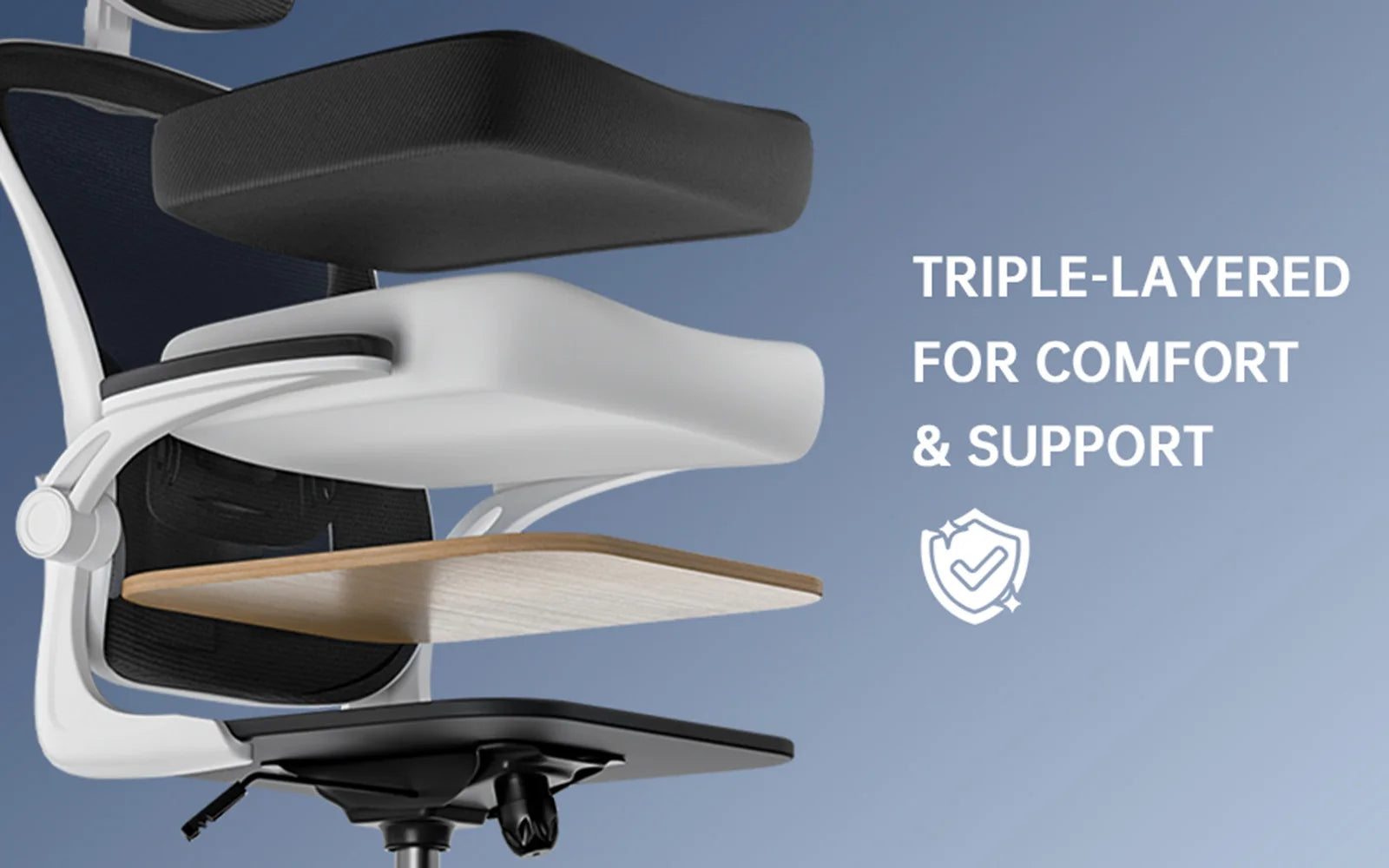 Ergonomic Office Chair High Back Armrest With Adjustable Headrest Lumbar Support - MobilityBuy.com 