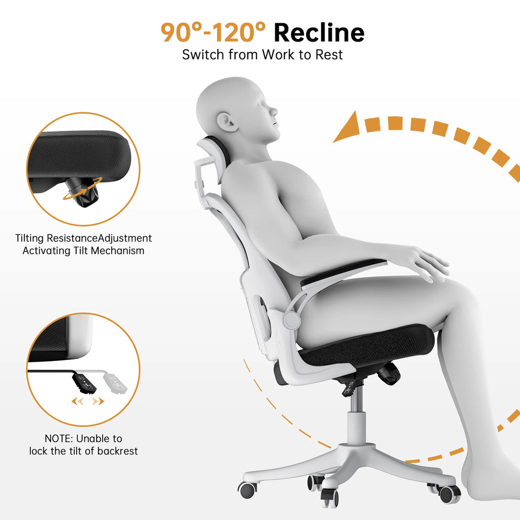 Ergonomic Office Chair High Back Armrest With Adjustable Headrest Lumbar Support - MobilityBuy.com 