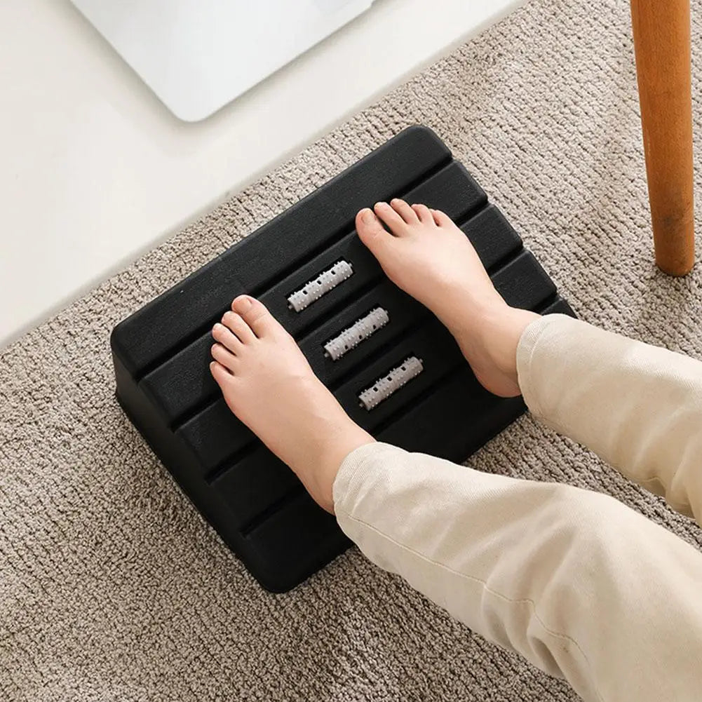 Adjustable Under Desk Footrest With Massage 5 Height Positions - Mobility Buy