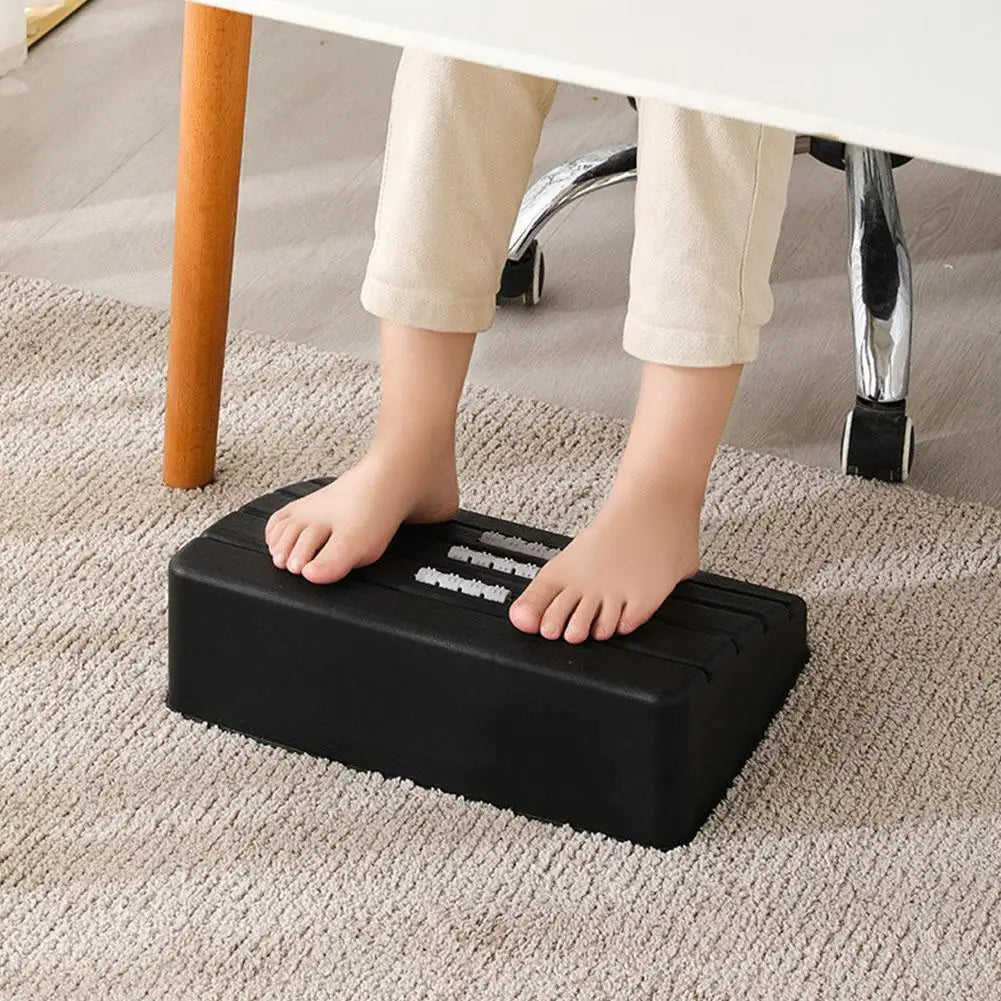 Adjustable Under Desk Footrest With Massage 5 Height Positions - Mobility Buy