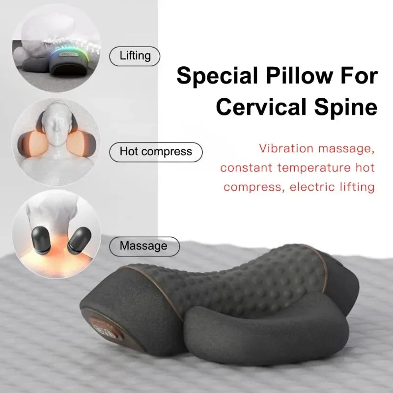 Electric Neck Massager Pillow Heating Vibration - Mobility Buy