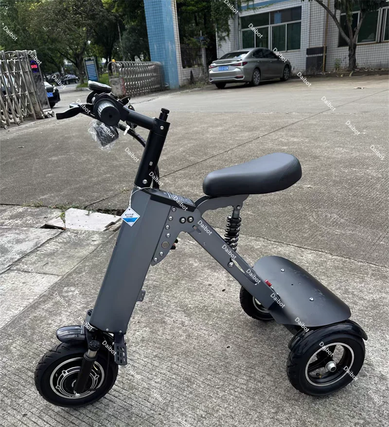 Foldable Three Wheel Electric Scooter With Seat 36V 350W Lightweight For Women - Mobility Buy