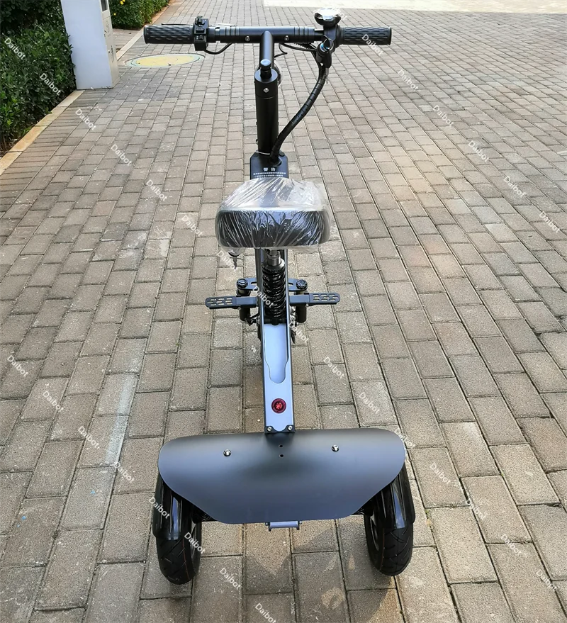Foldable Three Wheel Electric Scooter With Seat 36V 350W Lightweight For Women - Mobility Buy