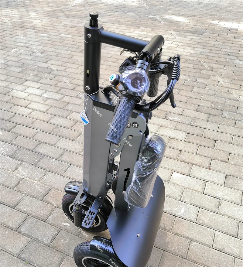 Foldable Three Wheel Electric Scooter With Seat 36V 350W Lightweight For Women - Mobility Buy