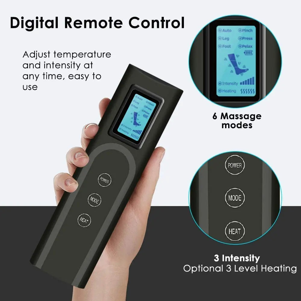 Air pressure leg massager blood circulationr, muscle relaxation - MobilityBuy.com 