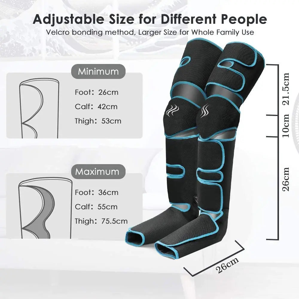 Air pressure leg massager blood circulationr, muscle relaxation - MobilityBuy.com 
