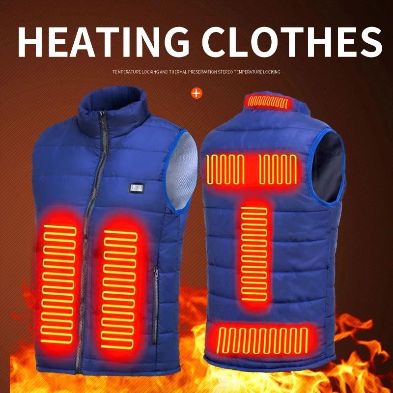 Heated electric jacket with USB heating from MobilityBuy, featuring a sleek design and warm insulation for cold weather.