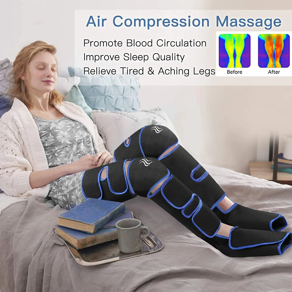 Air pressure leg massager blood circulationr, muscle relaxation - MobilityBuy.com 