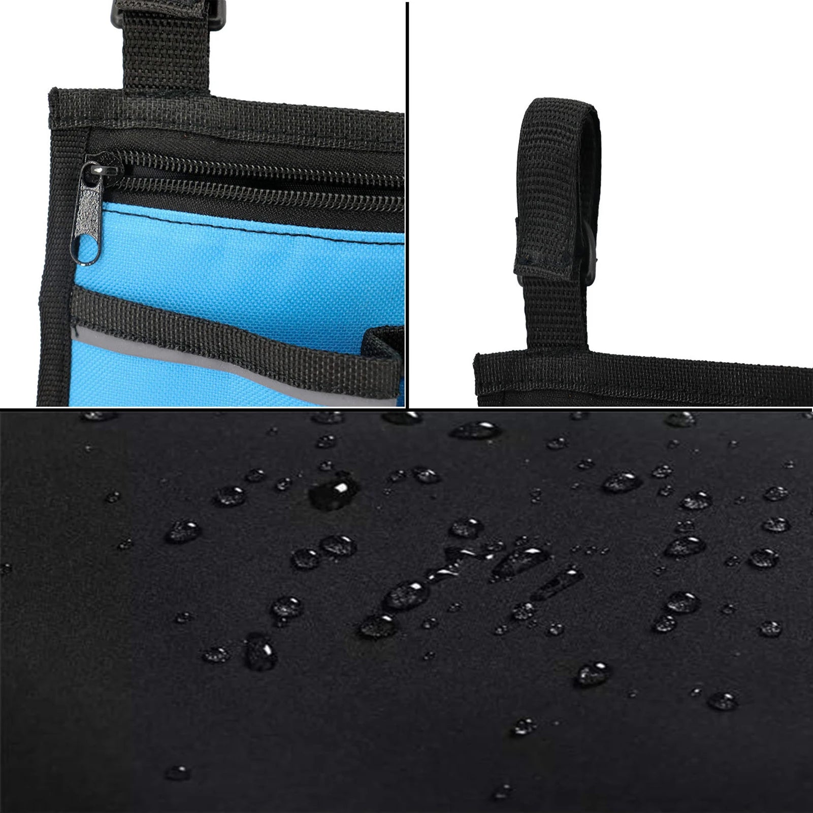 Wheelchair Bag with Pockets Reflective Strips - Side Bags pouch - MobilityBuy.com