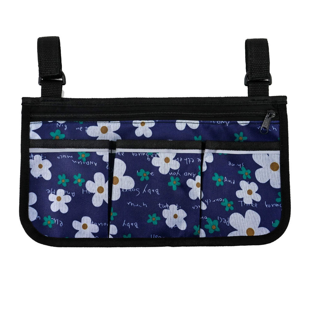 Wheelchair Bag with Pockets Reflective Strips - Side Bags pouch - MobilityBuy.com