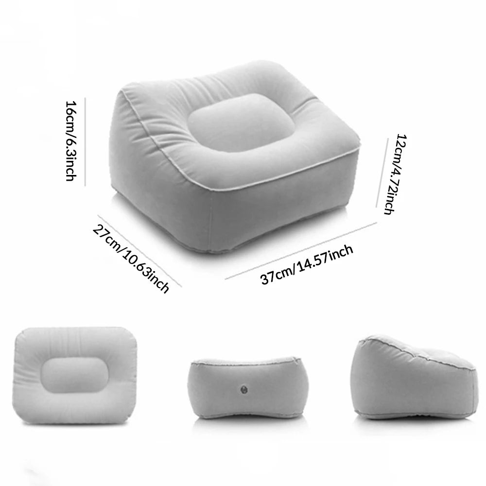 One Piece Inflatable Footrest Pad for Travel and Home Portable Backrest - Mobility Buy