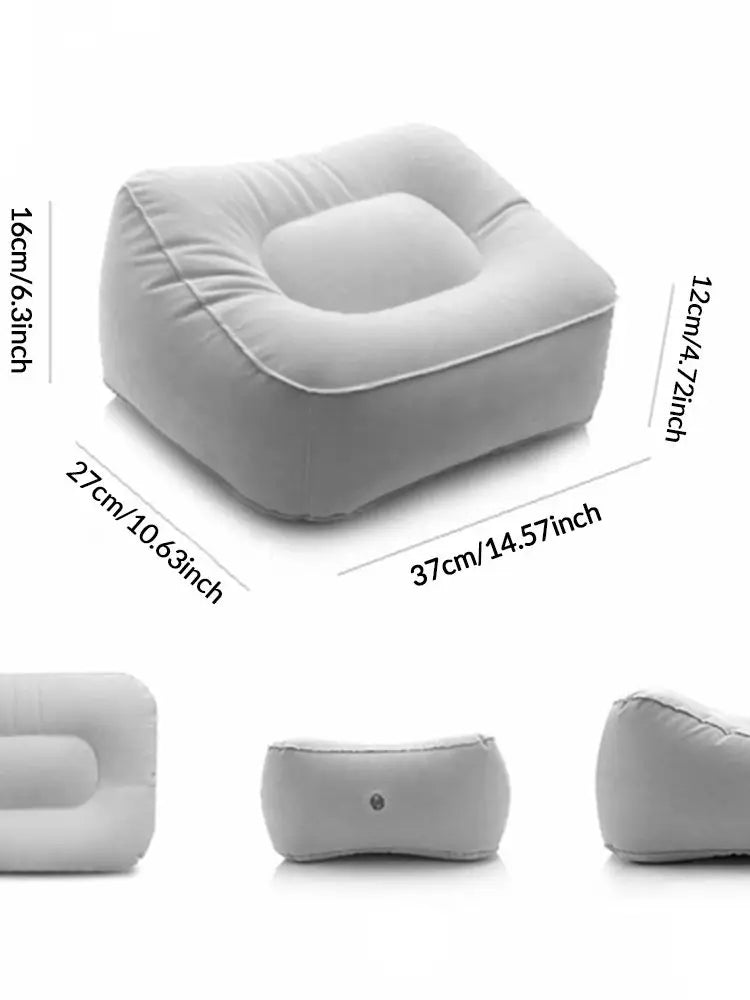 One Piece Inflatable Footrest Pad for Travel and Home Portable Backrest - Mobility Buy