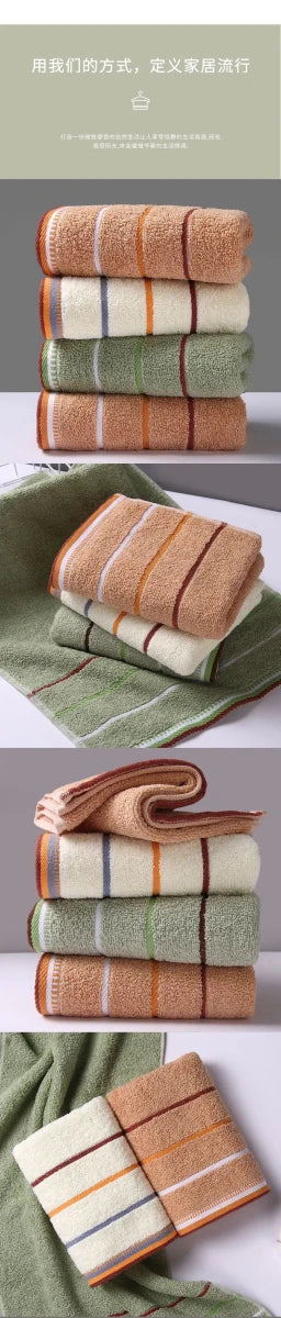 Pure Cotton Thick Towels 33x73 CM Absorbent Face Kitchen Bath Towels - Mobility Buy