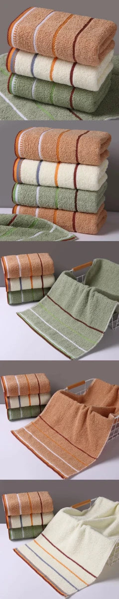 Pure Cotton Thick Towels 33x73 CM Absorbent Face Kitchen Bath Towels - Mobility Buy