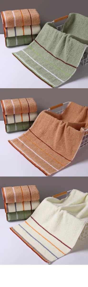 Pure Cotton Thick Towels 33x73 CM Absorbent Face Kitchen Bath Towels - Mobility Buy