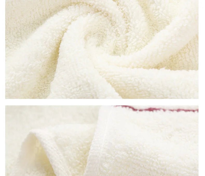 Pure Cotton Thick Towels 33x73 CM Absorbent Face Kitchen Bath Towels - Mobility Buy
