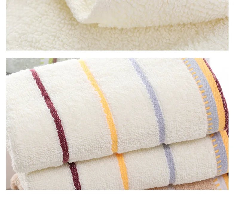 Pure Cotton Thick Towels 33x73 CM Absorbent Face Kitchen Bath Towels - Mobility Buy