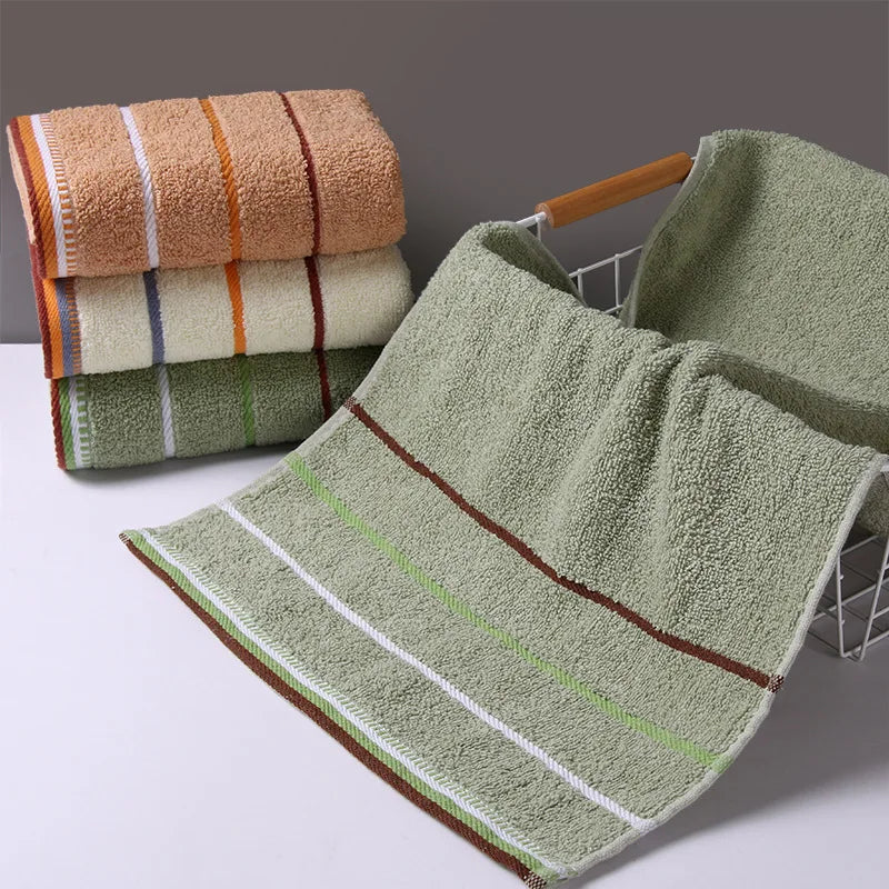 Pure Cotton Thick Towels 33x73 CM Absorbent Face Kitchen Bath Towels - Mobility Buy
