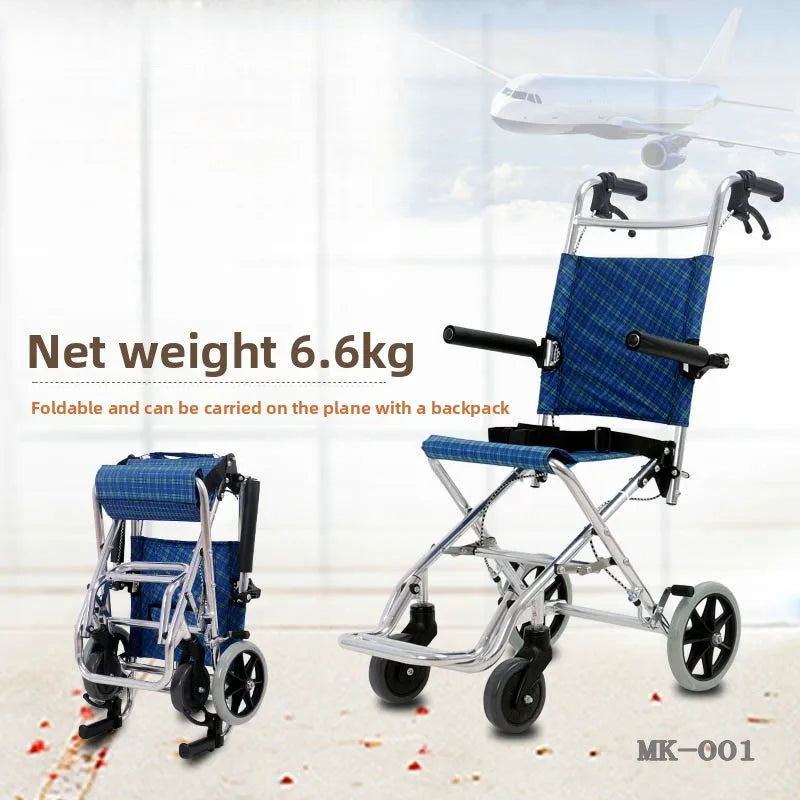 Lightweight Folding Emergancy/travel evacWheelchair Aluminum Alloy Frame - MobilityBuy.com