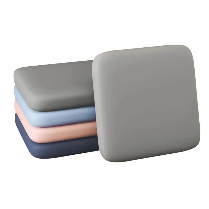Ultra thick soft foam seat cushion; five color pads gray, light blue, pink, navy, dark blue for chair lumbar support