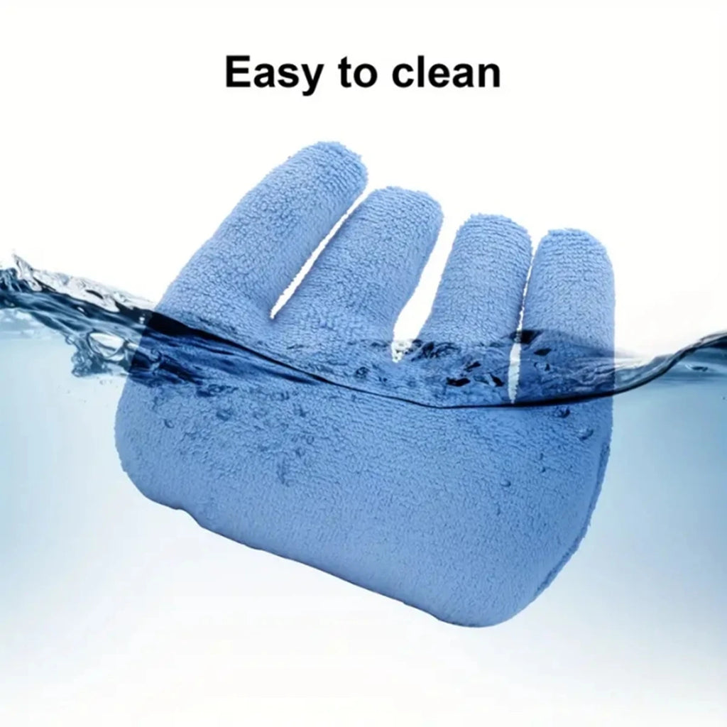 Blue Hand Rehabilitation Grip Cushion With Finger Separators For Elderly Use - MobilityBuy.com 