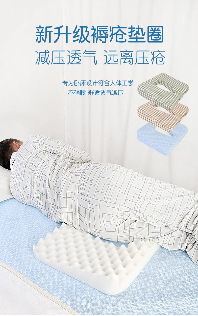 Premium orthopaedic pressure relief cushion for wheelchairs, featuring anti-bedsore design and comfortable support.