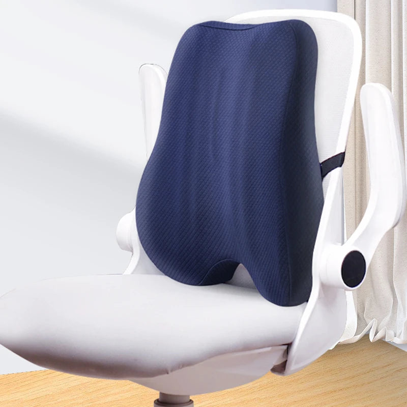 Memory Foam Seat Cushion Waist Back Support Pillow Set - MobilityBuy.com
