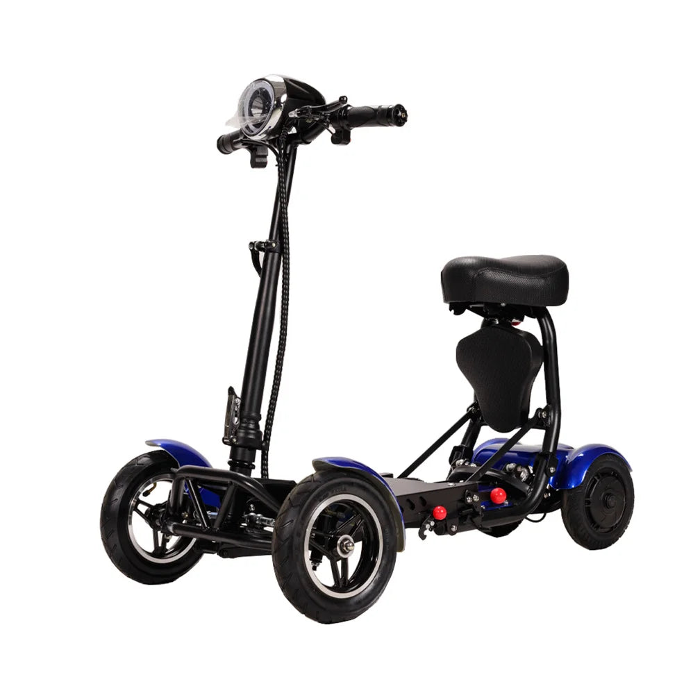 Foldable Electric Scooter Dual Motor Four Wheel For Elderly And Disabled - MobilityBuy.com 