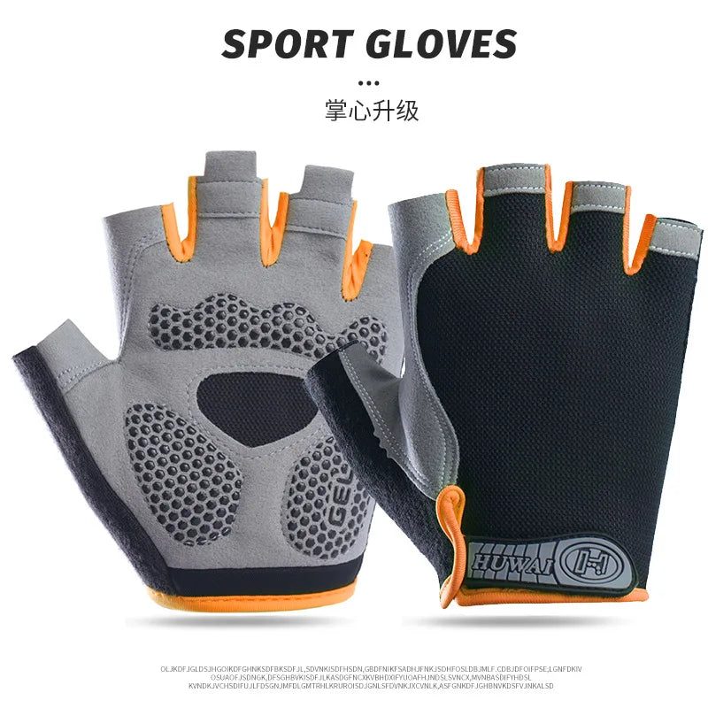 Pushing Gloves for Wheelchair, Cycling, Gym Fingerless Gloves