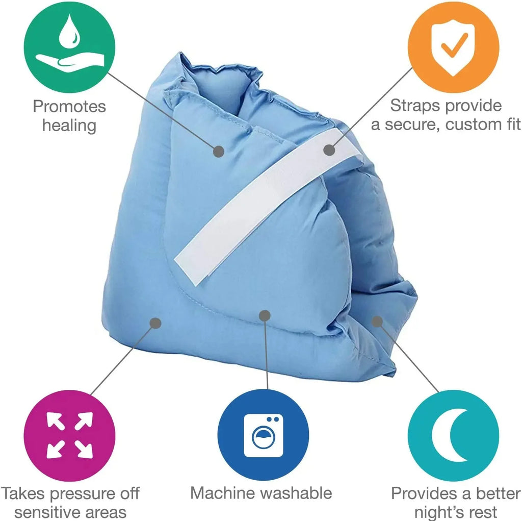 Adjustable Heel Cushion Support Pillow Ankle Brace Elastic Protector Pain Relief - MobilityBuy.com 