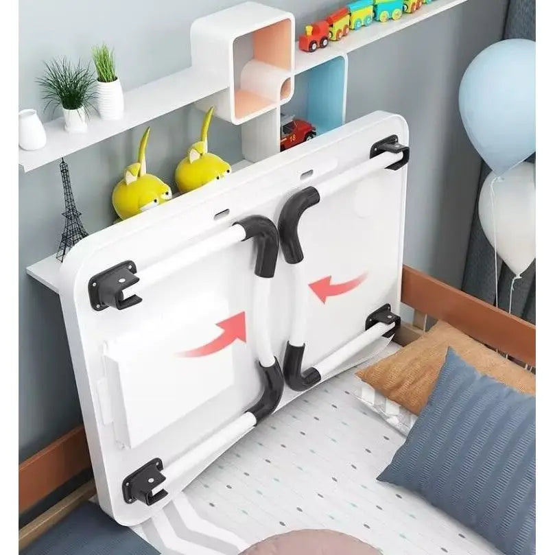 Folding Computer Desk with Cup Holder Convenient Table - MobilityBuy.com