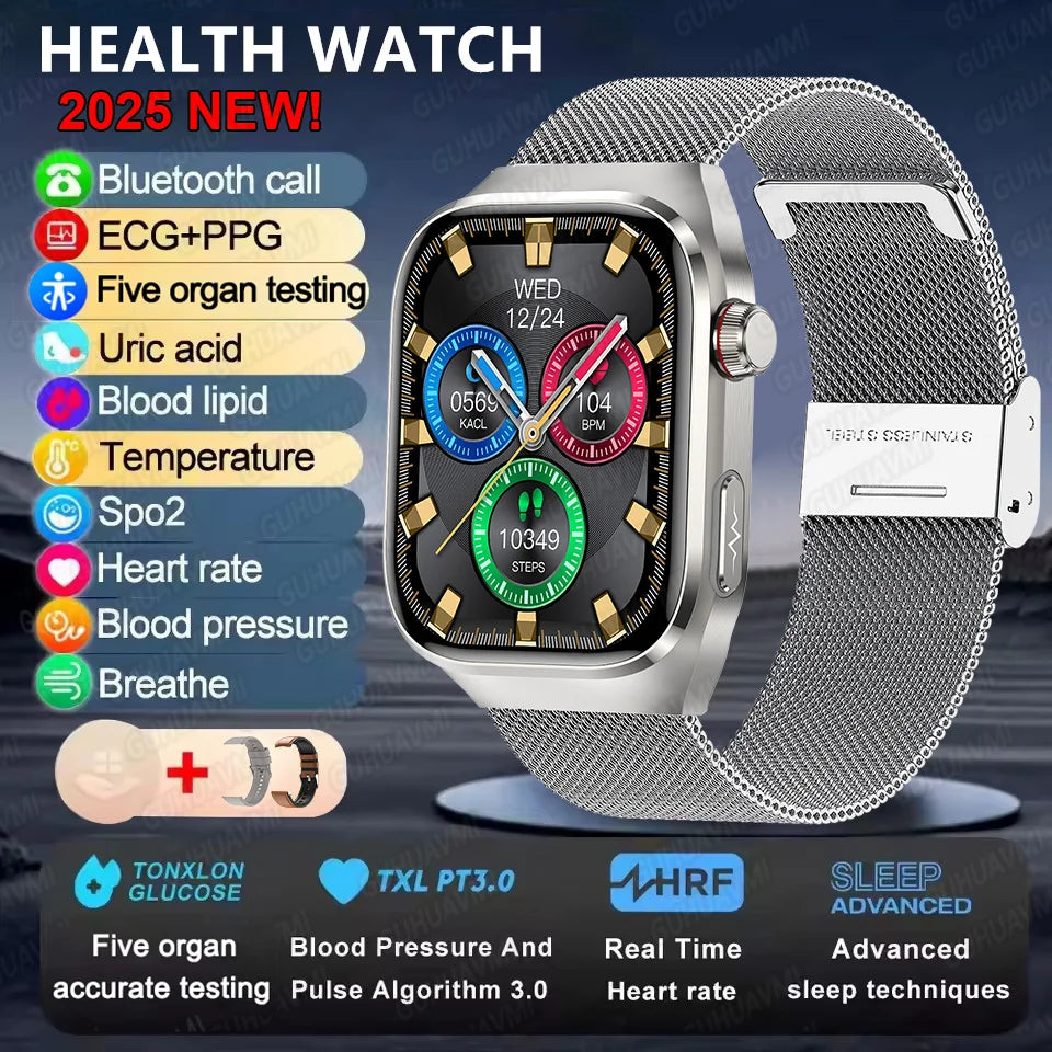 2025 New Micro Physical Examination Smart Watch - Health Stats, Bluetooth Call - MobilityBuy.com