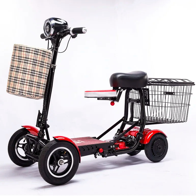 Foldable Electric Scooter Dual Motor Four Wheel For Elderly And Disabled - MobilityBuy.com 