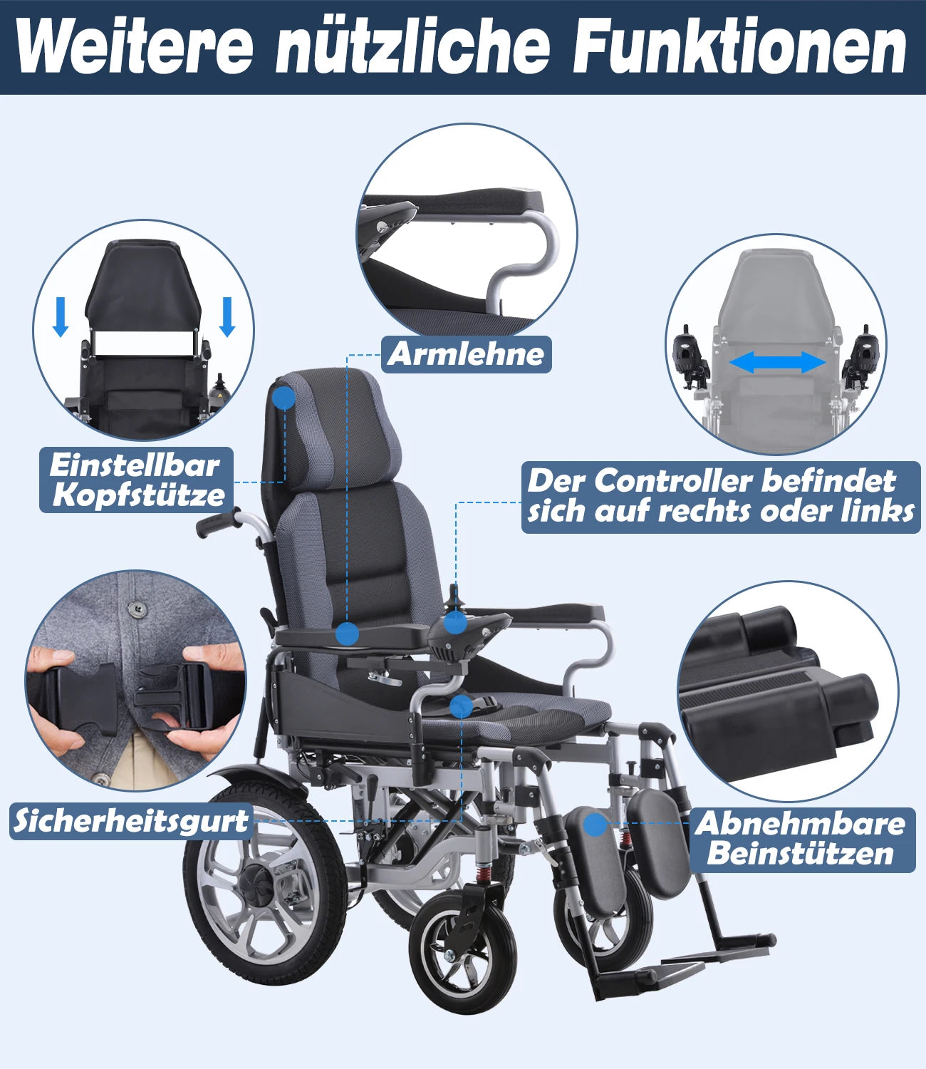 Folding Reclineing bed --     Electric Wheelchair - MobilityBuy.com