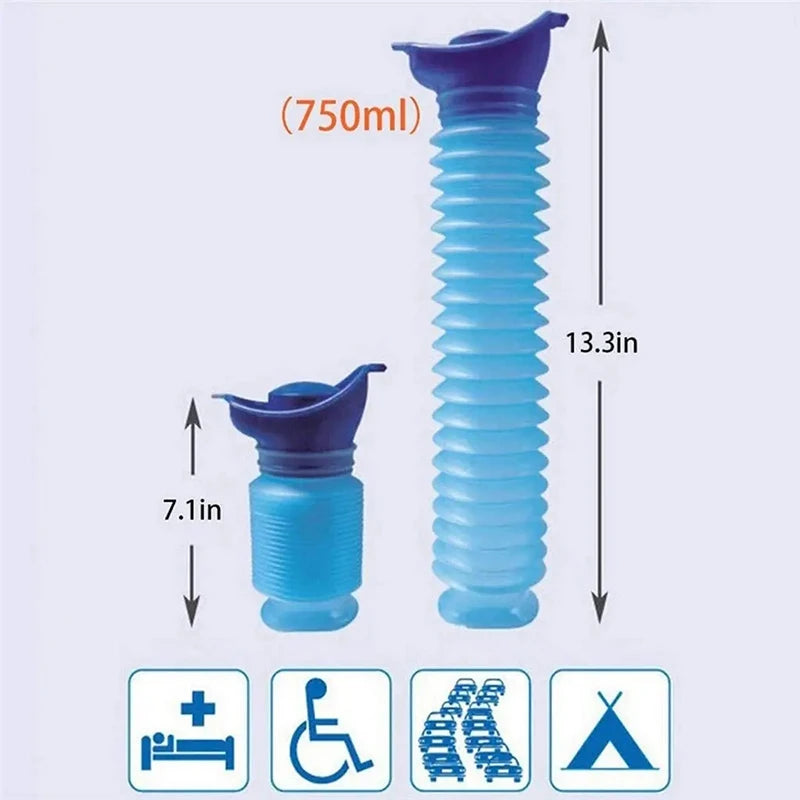 Urinal Bucket Outdoor Standing Urine Emergency Travel Reusable - MobilityBuy.com 